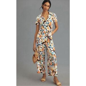 Anthropologie Maeve Colette Jumpsuit Linen Edition Size US 4